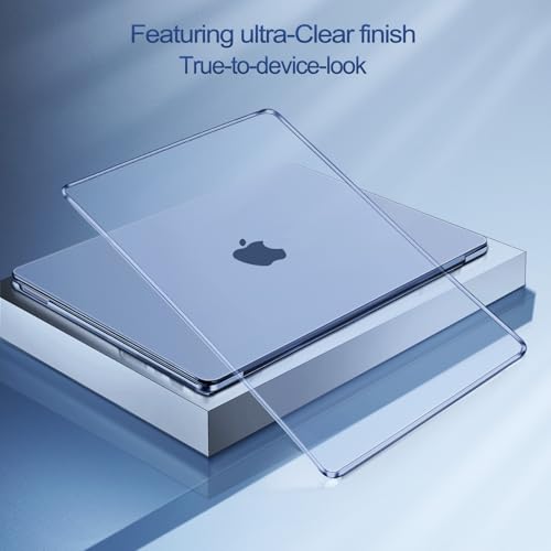 MOSISO Compatible with MacBook Neo Case 13 inch 2026 A3404 A18 Pro Chip | 4 in 1 Kit Precision Fit Crack & Scratch Resistant Protective Hard Shell Case Cover, Crystal Indigo - color: Crystal Indigo