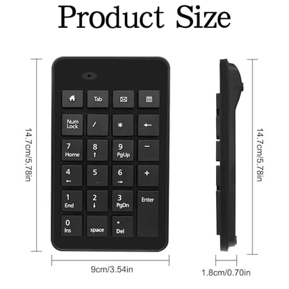 XMSJSIY USB Type-C Number Pad Wired 23 Keys Type-C Numeric Keypad with Tab, Home, Email & Calculator Keys for Laptop, PC, Desktop, Computer, Notebook -1 Pcs
