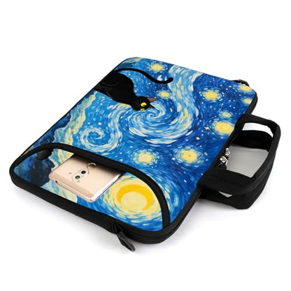 13" laptop bag laptop sleeve chromebook case adjustable shoulder strap with handle accessory pocket for men women (RYD-13-10) - color: Ryd-13-10