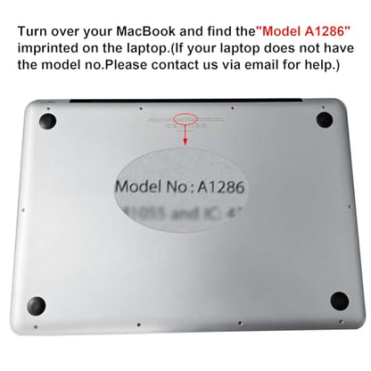 TREE.NB A1321 A1286 (Only for Mid 2009 Mid 2010 Version) Laptop Battery for MacBook Pro 15 Inch Battery A1321 A1286 MC371LL/A MC372LL/A MB985 MB986 MC118 020-6380-A 020-6766-B - size: 8.33x3.42x0.55inch A1321