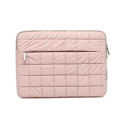 Canvas Life 360 Protective Plush Laptop Sleeve 14-14.4-inch Laptop Sleeve Bag Compatible with HP, Lenovo, Dell, ASUS, MacBook Pro 14-inch - Quilted Design (Pink, 14 inch / 14.0 inch) - color: Pink