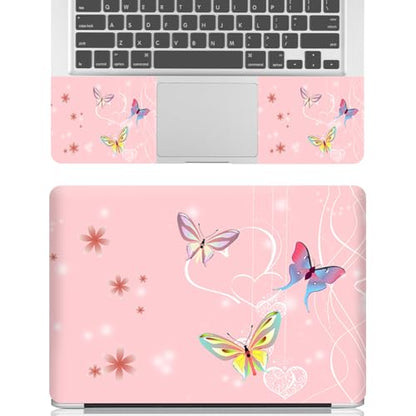 15-15.6 inches Netbook Laptop Skin Sticker Decal Reusable Cover Protector for 11.6 12 13 13.3 14 15 15.4 Notebook Chromebook PC, Scratch-Resistant Waterproof I Pink Butterflies - color: Pink Butterflies