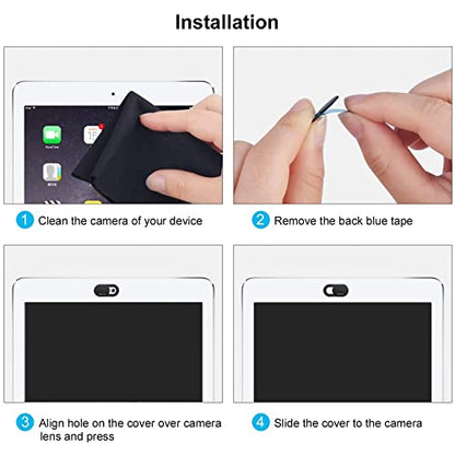MOSISO Webcam Cover Slide, 0.027 inch Sliding Blocker Laptop Camera Cover | Lens Blocker Shell Sticker Compatible with MacBook Air/Pro/Tablet/Notebook Ultra Thin Privacy Security Protector(2 Pack)