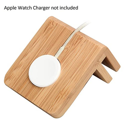 MobileVision Compatible Stand for Apple iWatch Adapter for use with Bamboo Charging Stations and Multi-Device Organizers - color: Apple Watch Adapter Only