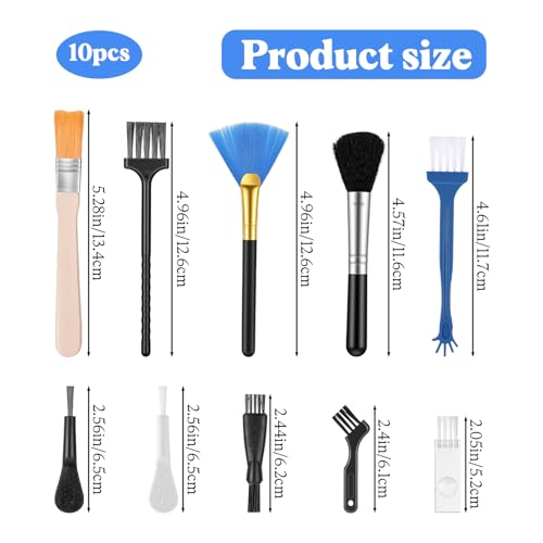 10 Pcs Keyboard Cleaning Brush,Shimmeroo Electronic Cleaning Brush Anti Static Duster Brushes for Computer Keyboard Electronic Devices Tight Spaces
