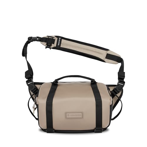 WANDRD All New ROGUE Sling V2: Weather-Resistant Everyday Carry Bag with Lightning Fast Access, Customizable Interior, Laptop Sleeve & Tripod Pocket – Minimalist Crossbody for Travel, EDC & Creators - color: Yuma Tan, style: 6l