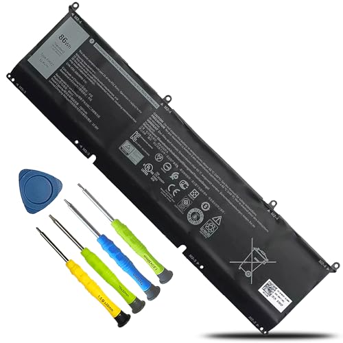 86Wh 69KF2 Laptop Battery for Dell XPS 15 9500 9510 9520 Precision 5550 5560 5570 Alienware M15 M17 R3 R4,G15 5510 5511 5515 5520 5521,G7 15 7500,Inspiron 7510 7610 P87F P91F P45E Series 8FCTC 70N2F - size: 11.75*3.31*0.34inch 69KF2