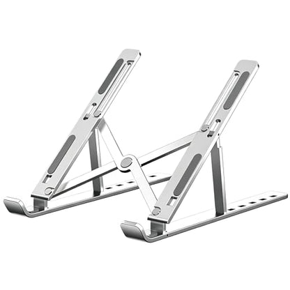 Adjustable Laptop Stand, Silver | Aluminum - color: Purple