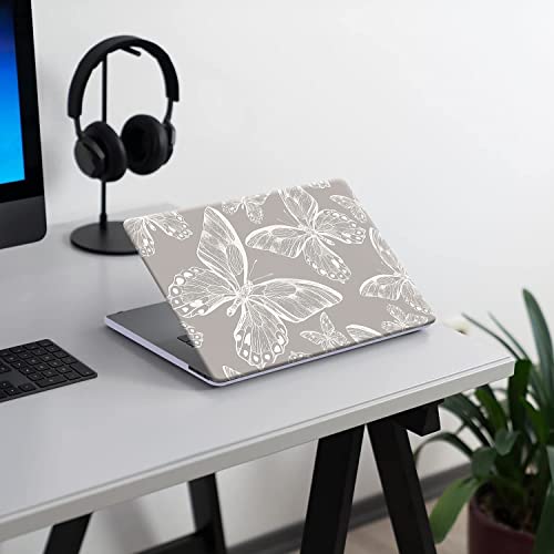 Compatible with MacBook Pro 13 inch Case 2022-2016 Release M2 M1 A2338 A2289 A2251 A2159 A1989 A1706, Plastic Hard Shell Case & Keyboard Cover, Has Logo Cutout, Butterfly - color: 02 Butterfly