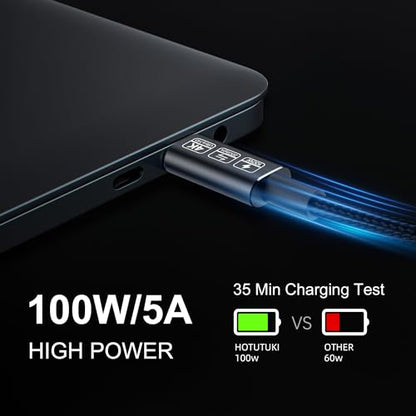 Extra Long USB c Cable 16.4FT, 20Gbps Data Transfer,100W USB C 3.2 Gen 2 Cable, 4K@60Hz Video and Audio Output Cord, 20V/5A USB C to C Male Cable, USB c to USB c Long Video - size: 16.4 ft