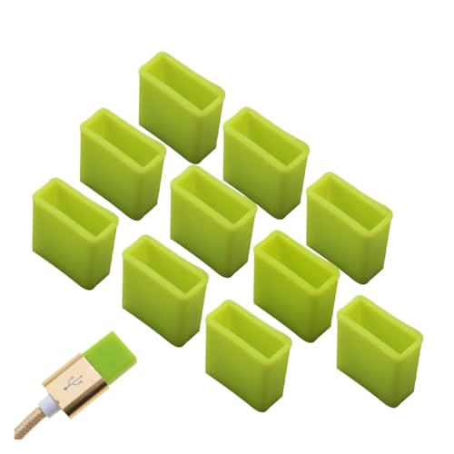 USB Cover Cap 12 Pcs USB Male Dust Plug Silicone Stopper Cap for Charging Extension Transfer Data Line Cable USB Protector Anti-Dust Cover for USB Type A(Q-greenH) - color: Q-greenH