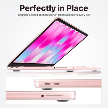 Compatible with MacBook Neo 13 inch Case 2026, Crystal Clear Hard Shell Case for A3404, Color-Matched Transparent | Precision 1:1 Fit | Design for All MacBook Neo 12.9 inch- Crystal Clear | Color-Matched Transparent | Precision 1:1 Fit | Hard Shell Case D