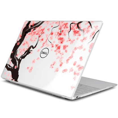 Batianda Pink Cherry Blossoms for Dell XPS 13 Laptop 2024 2025 | Fits Model 9340/9345/9350 13.4" Display, Lightweight Slim Hard Shell Protection for Girls, Students and Cherry Blossom Lovers - color: Cherry blossoms
