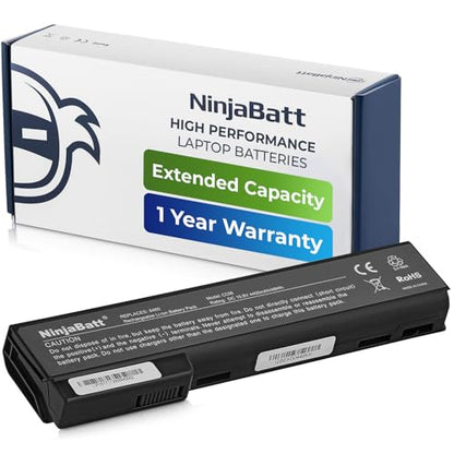 NinjaBatt Battery for HP 8460P 8470P 8570P 6460B 6560B CC06 628668-001 | Fits 6465B 6470B CC09 CC06XL 628666-001 628670-001 631243-001 634087-001 634089-001 – 6 cells 4400mAh 48Wh 10.8V - size: HP CC06 CC09 CC06XL