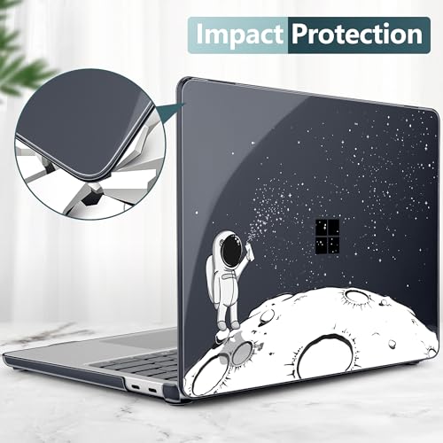 Batianda Case for Microsoft Surface Laptop 13 inch 2025 2026, Astronaut | Fits Model 2095, Artistic Patterns Ultra-Slim Lightweight Scratch-Resistant Hard Shell with Professional Protection - color: Astronaut
