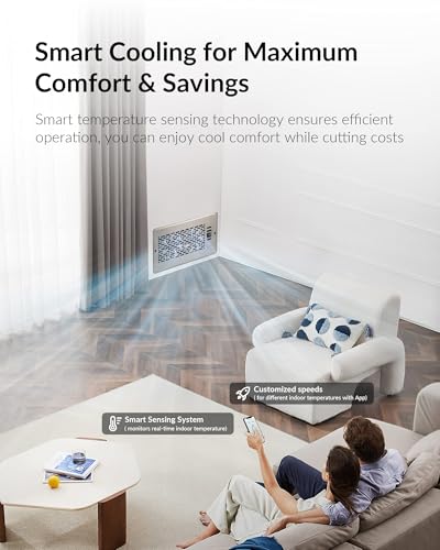 2026 Super Quiet Register Booster Fan for 6" x 12" Register Holes, Smart Register Vent with Dual Intelligent Thermostat and WiFi App Control, Heating Cooling AC Vent Fan (SN) - color: Satin Nickel, size: 6" x 12"