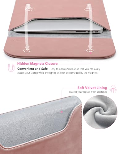 HYZUO 13 Inch Laptop Sleeve PC Case for MacBook Pro 13 M2 M1 2026-2016, 13" MacBook Neo 2026 A3404, MacBook Air 13 M5 A3449 M4 M3 M2 M1 2026-2018, 13" iPad Pro/Air, Surface Pro, XPS 13, Pink - color: Pink, size: 13 Inch