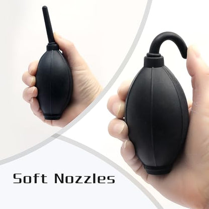 Silicone Soft Tip Manual Air Blower,Dust Cleaner for DSLR,Camera Lens,Camera Sensor,LCD,Keyboard,Watch,Coffee Machine,Cleaning Air Blower (Long Nozzle) - size: Long Nozzle