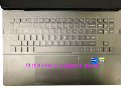 Silicone Keyboard Cover Skin Compatible for HP OMEN 16.1" 16t-u000 16-u0097nr Series, HP OMEN 16.1" 16t-wf000 16-wf0097nr 16z-xf000 16z-xd000 16-xf0087nr Series Gaming Laptop WITHOUT Number Pad (Mint) - size: Compatible for HP OMEN 16.1" 16-u