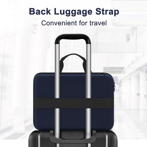 MOSISO Laptop Bag for Men,15-16 inch Computer Bag Compatible with MacBook Air 15 inch/Pro 16 inch, HP, Dell, Lenovo, Asus, Acer, Hard Shell Laptop Case with Front Pocket&Shoulder Strap, Navy Blue - color: Navy Blue, size: 16 inch