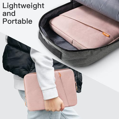 JETech Laptop Sleeve for MacBook Neo (A18 Pro), 14-InchMacBook Air/Pro, MacBook Pro M1-M5 2021-2026, Waterproof Bag Case with Pocket, Compatible with 14 Inch Notebook (Rose Gold) - color: Rose Gold, size: 14-Inch
