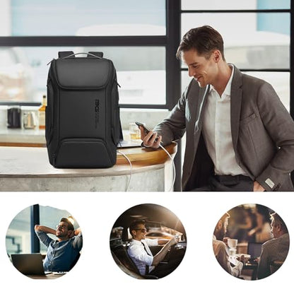 FUTURE AESTHEICS Business Laptop Smart backpack Can Hold 15.6 Inch Laptop Commute Backpack Carry on bag for men and women - color: Black