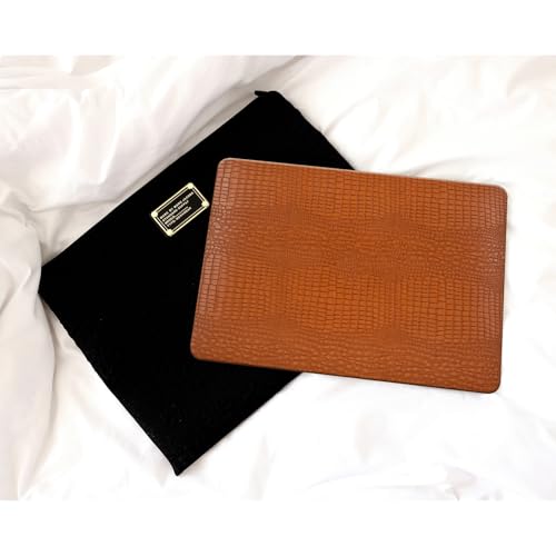 DTangLsm for Crocodile MacBook Air 15 inch Case 2026 2025-2023 M5 M4 M3 M2 | Model A3448 A3241 A3114 A2941, Crocodile Skin Alligator Textured Leather Hard Shell Mac Air 15 Case & Keyboard Cover, Brown - color: Crocodile Brown