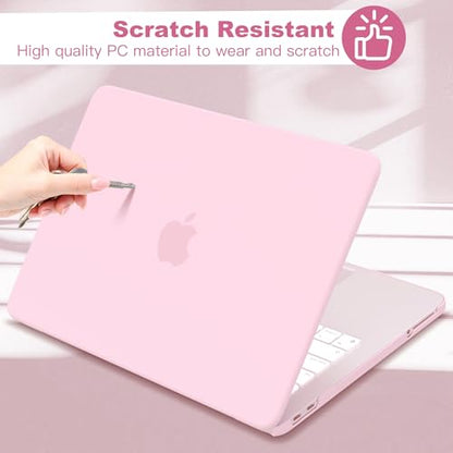 Compatible with MacBook Neo 13 inch Case 2026, Ultra-Thin Hard Shell Case with Keyboard Cover & Screen Protector, Anti-Scratch Matte Finish Accessories Kit, Baby Pink - color: Baby Pink