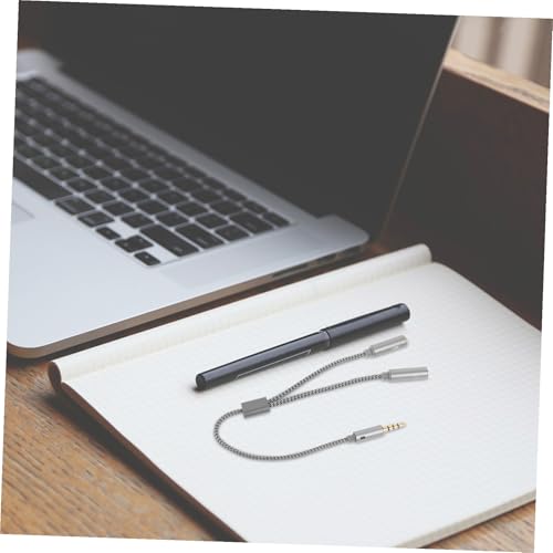 3.5mm Headphone and Microphone Splitter Cable 3pcs Audio Extension Adapter for Headsets Compatible Laptops and Mobile Devices Dual Jack Design for Sound