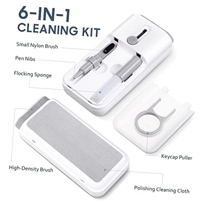 NUOBESTY 2sets Electronic Cleaning Tools Kit Cleaning Brush Pen Wiper Key Cap Buckle Spray Bottle for Headphones Keyboards Laptops and Phones