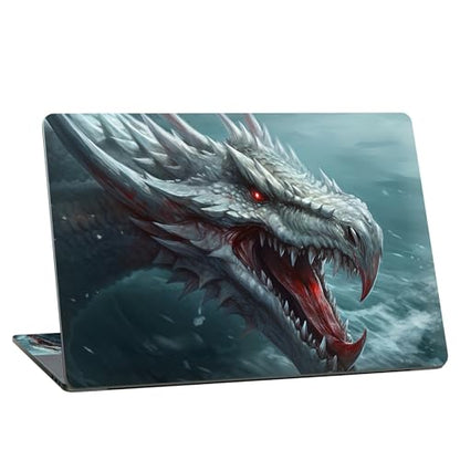 Universal Laptop Skin Sticker with 2 Wrist Pad Skins, Waterproof Scratch Resistant Vinyl Laptop Cover Decal, Cut to Fit for 11–15.6 Inch MacBook HP Dell Lenovo, Ferry Dragon - color: Ferry Dragon
