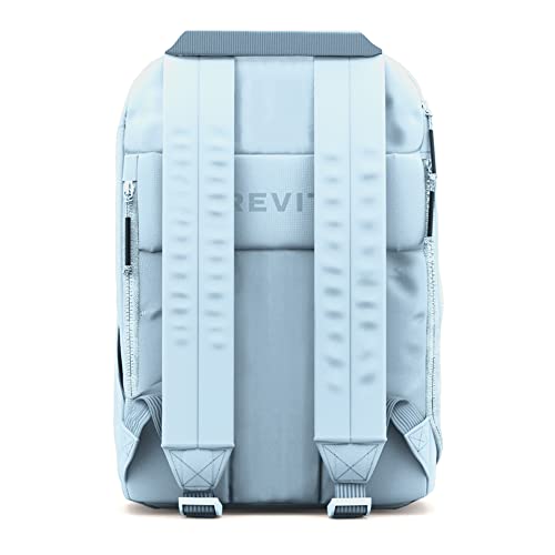 BREVITE The Backpack- Casual daypack backpacks for every function. Compact but spacious 18L aesthetic traveling backpack with laptop compartment. (Misty Blue) - color: Sky Blue