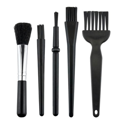 5 PCS Mini Keyboard Cleaning Brushes Kit, PP Handle Nylon Anti Static Electronic Dust Cleaning Brush for Computer Keyboard Motherboard Camera Small Space
