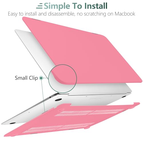DONGKE for MacBook Air 13 inch Case 2021 2020 2019 2018 Release A2337 M1 A2179 A1932, Plastic Hard Shell Case & Keyboard Cover Compatible with MacBook Air 13 inch Retina Fits Touch ID, Hibiscus - color: Hibiscus