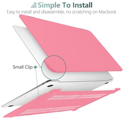 DONGKE for MacBook Air 13 inch Case 2021 2020 2019 2018 Release A2337 M1 A2179 A1932, Plastic Hard Shell Case & Keyboard Cover Compatible with MacBook Air 13 inch Retina Fits Touch ID, Hibiscus - color: Hibiscus