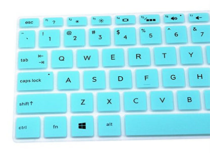 Silicone Keyboard Cover Compatible for 15.6" HP Pavilion x360 15-br075nr, Pavilion 15-cc 15-cb Series 15-cc010nr 15-cb010nr, HP Envy x360 15m-bp 15m-bq Series, HP Envy 17.3" 17m-ae011dx (Mint Green) - color: Mint Green