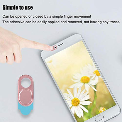 ASHATA 3pcs Metal Camera Lens , Ultra Thin Camera Cover Webcam Cover Blocker Slider for Smartphone Tablet Desktop Laptop ()