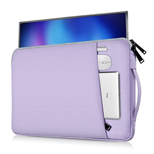 Portable Monitor Case 15.6 Inch, Carrying Computer Bag Compatible with KYY Lepow GTEK ViewSonic ZSCMALLS AOC 15.6 Inch Portable Display Monitors, Purple - color: Purple, size: 15.6 Inch