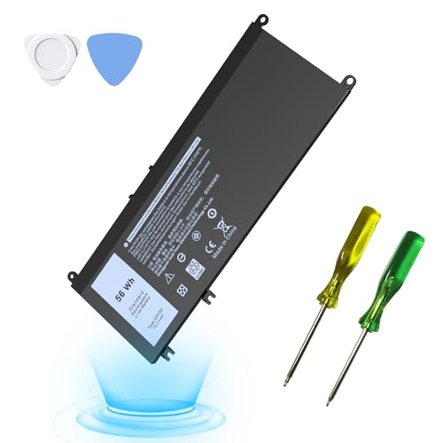 33YDH Laptop Battery 56Wh Replacement for Dell G7 7588 G5 5587 G3 3779 3579 3590 3579 Inspiron 17 7000 5000 7773 7778 7779 7786 7577 Latitude 3380 3490 3580 PVHT1 P30E P30E001 81PF3 99NF2 - size: 9.5 * 4.1 * 0.4 Inch 33YDH