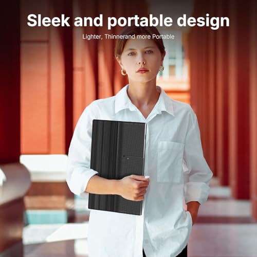 WGK 15.6 inch Portable Monitor 1080P FHD Travel Display HDMI/USB-C Compatible with Laptops, Desktops, Phones, PS, Mac, Xbox, Switch, and Other Gaming Devices Includes Stand and Speakers VESA - size: 15.6 Inch 1080p