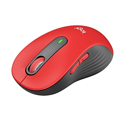 Logitech Signature M650 L Full Size Wireless Mouse Large Sized Hands - Red - color: Classic Red