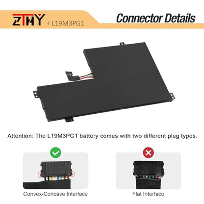 47Wh L19M3PG1 Battery for Lenovo 100e 300e Chromebook 2nd Gen AST 82CD 82CE | For Ideapad 3 CB-11AST05 82H4 Series L19C3PG1 L19L3PG1 SB10X68685 5B10X65680 5B10X65682 5B10X65684 11.52V 4105mAh - size: 8.50*4.88*0.19inch L19M3PG1