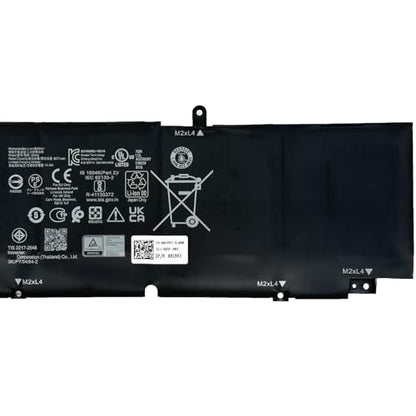 XG4K6 Laptop Battery 97Wh 8071mAh 11.4V Series XG4K6 001RR3 01RR3 | Compatible with Dell XPS 17 9700 9710 9720 9730 / Precision 5750 5760 5770 Series 0YY3V KRDHV 3ICP7/54/65-2