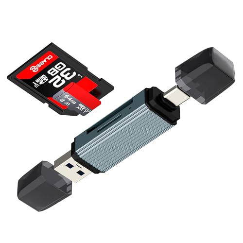 SD Card Reader for iPhone 16 15 Pro Max (2in2) Adapter USB C TF Memory Stick Camera Accessorie Flash Drive Phone MacBook Hub Type C Computer External 3.0 Android for Apple PC Laptop Storage Converter