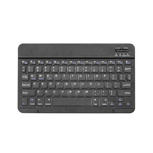 Rechargeable Keyboard Wireless Ergonomic Compact Wireless Lightweight | Ultra Slim Compact Keyboard for Smartphones Tablet Laptop PC - color: Black