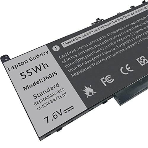 TREE.NB J60J5 E7470 E7270 Battery Compatible with Dell Latitude E7470 E7270 7470 7270 Laptop, Type 0MC34Y MC34Y R1V85 242WD GG4FM WYWJ2 1W2Y2 PDNM2 451-BBSX 451-BBSY - size: 10.64x3.43x0.24inch J60J5