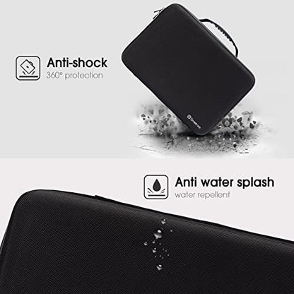 Smatree Hard Laptop Shoulder Bag for 16 inch MacBook Pro M4 2024/M3 2023, 13 inch iPad Pro M5 2025/11 inch iPadPro M5 2025/13 inch iPad Air M3 2025, 15 inch Dell XPS 15 9510 (Fit US/EU/UK Power Plug)