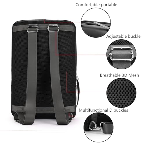 BESMART Waterproof Laptop Backpack 17.3 Inch Shockproof Computer Bag for Men & Women, Lightweight Casual Daypack (BLACK) - color: Black