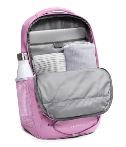 The North Face Jester Laptop Pack, Hushed Lavender/Chroma Purp, OSFA | Commuter Travel Bag, Laptop Sleeve, Water-Repellent - color: Hushed Lavender/Chroma Purple