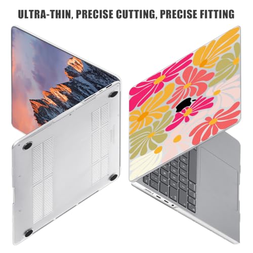 for with MacBook Pro 14 inch Case 2026-2021 M5 M4 M3 M2 M1 Pro/Max A3426 A3427 A3434 A3112 A3401 A2918 A2992 A2779 A2442, Hard Shell with Keyboard Cover+Protective Film, Colorful Art - color: Colorful Art